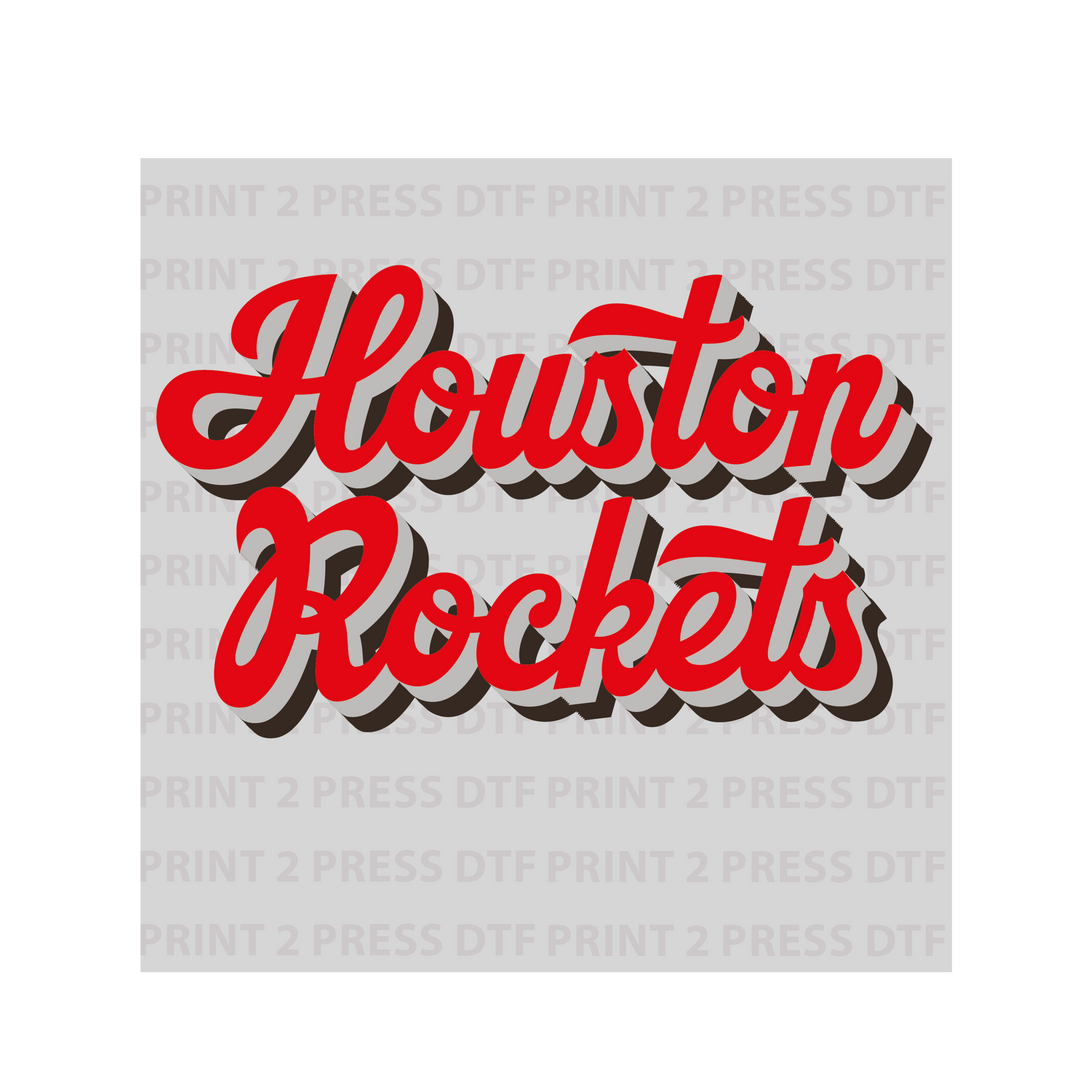Houston Rockets Red & Blk