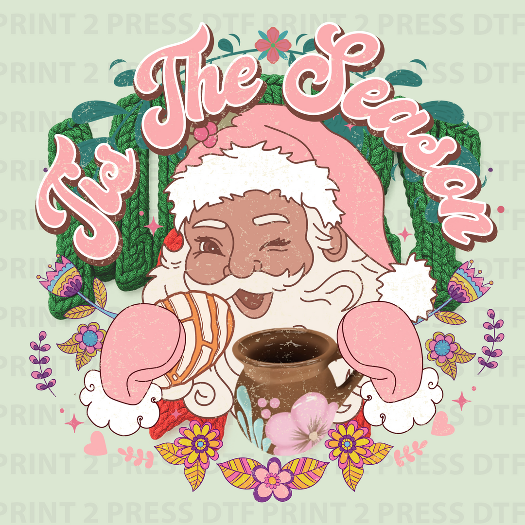 Pink Latino Santa