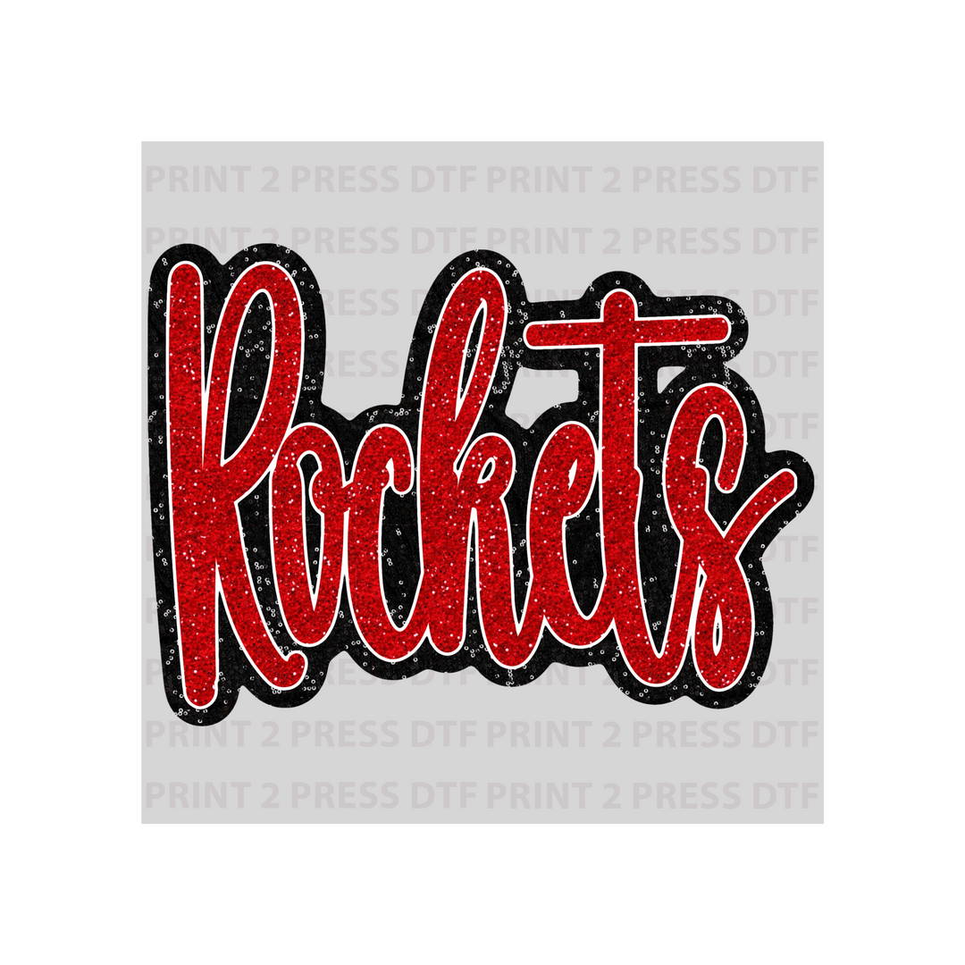 Rockets Faux Glitter