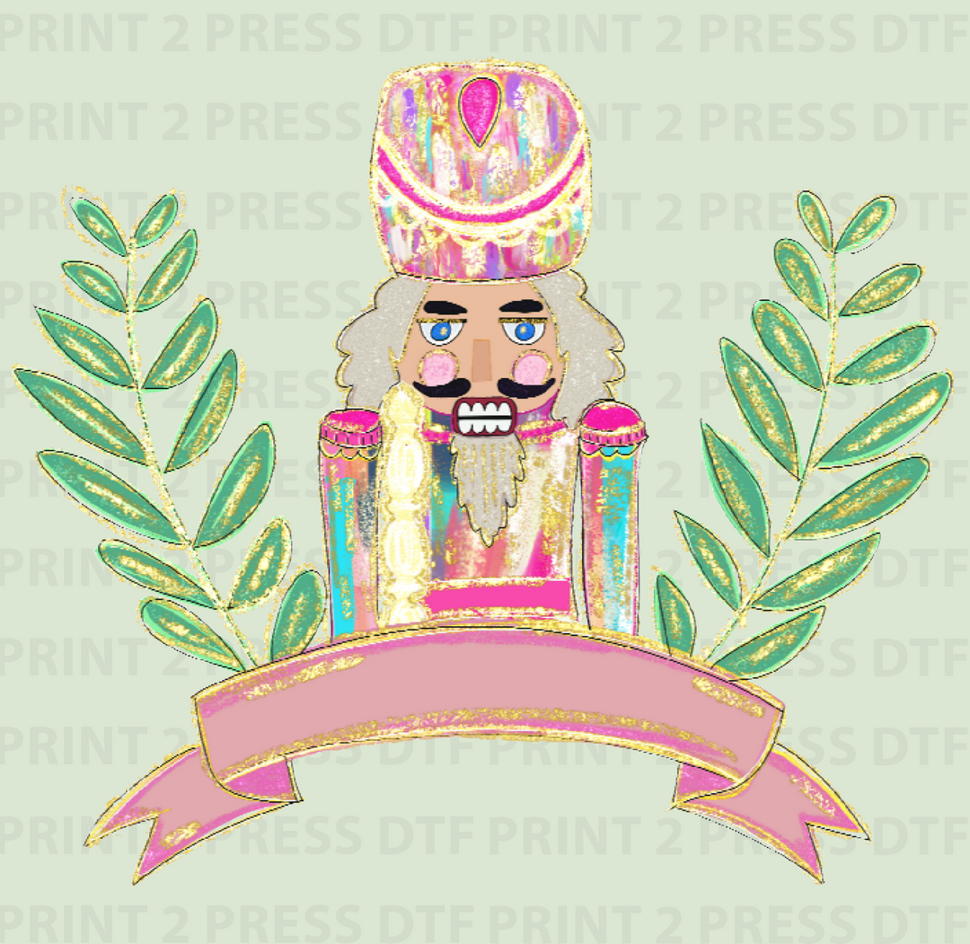 Pastel Nutcracker with Banner