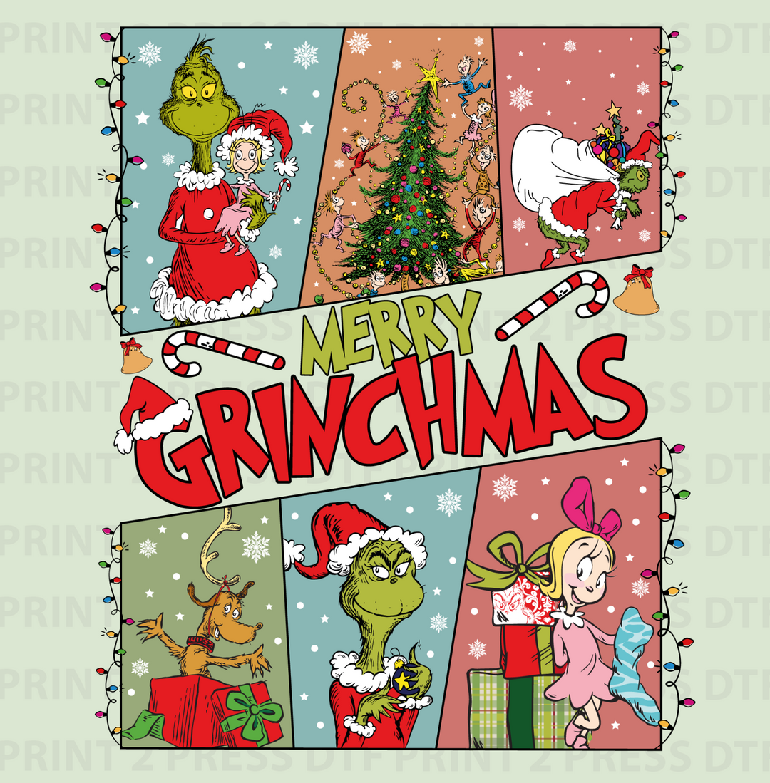 Merry Grinchmas Tiles Lights