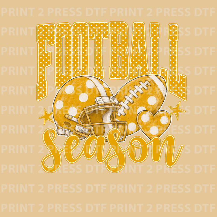 Soft Yellow Football Season