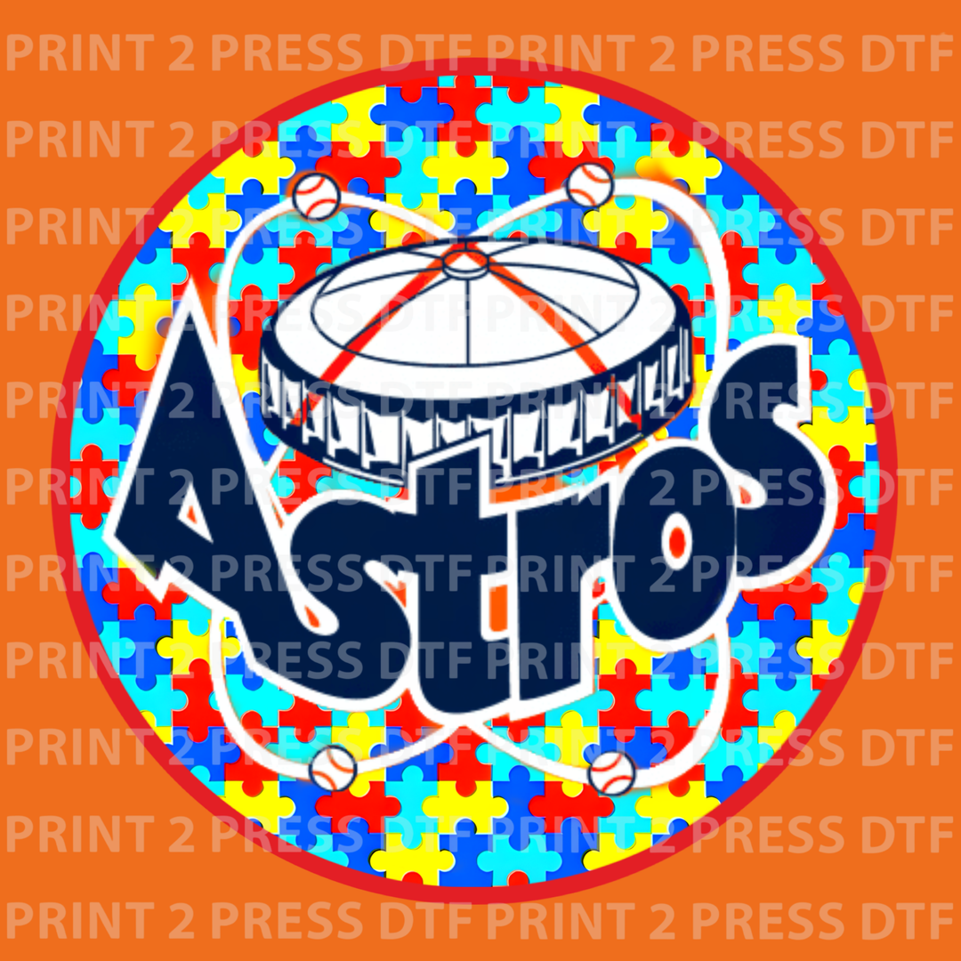 Astros Autism White Lettering Awareness (Copy)