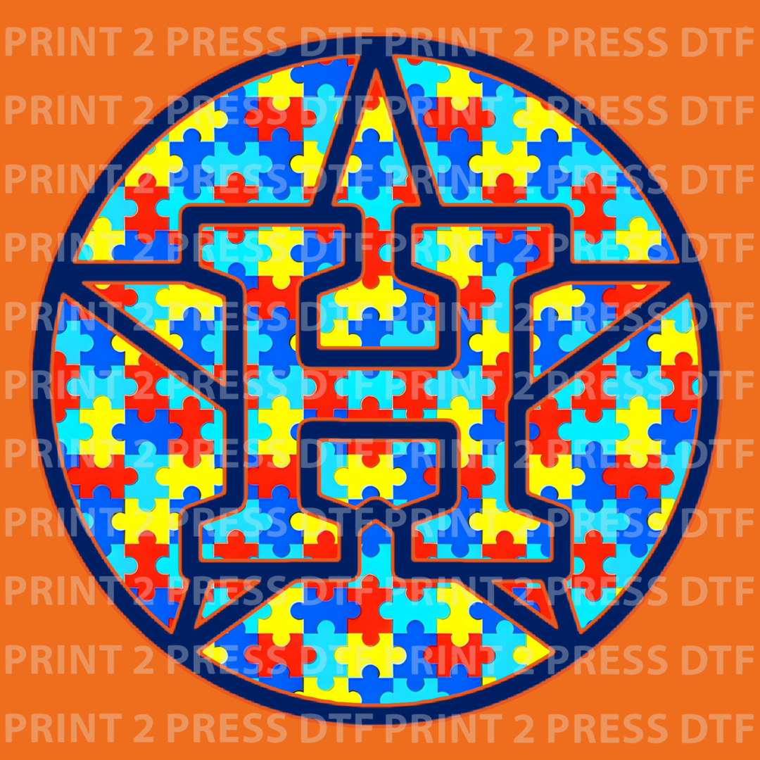 Astros Autism Awareness Blue Star Lining