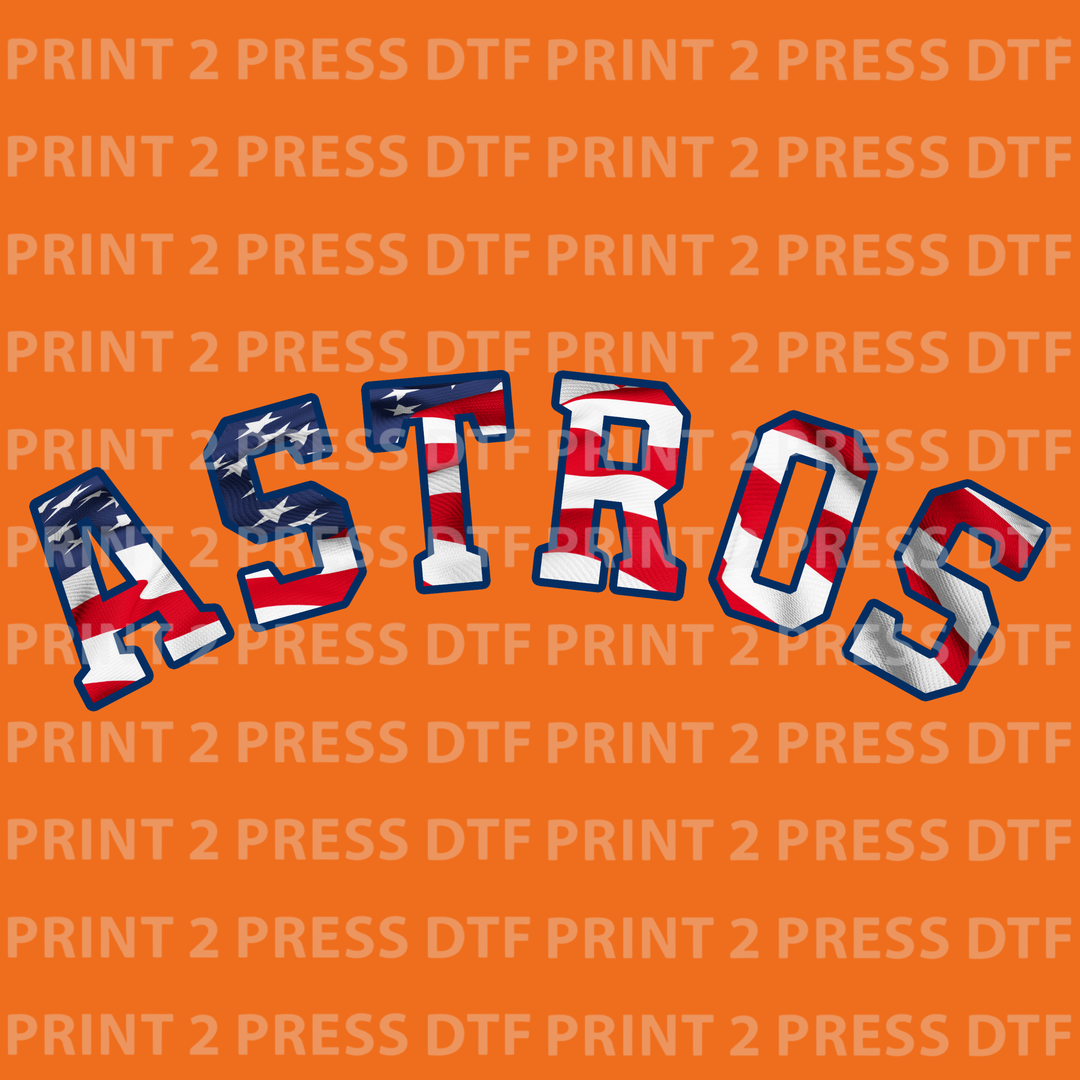 Astros USA Flag