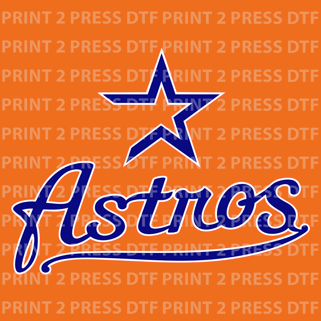 Blue Orange Trim Throwback Logo