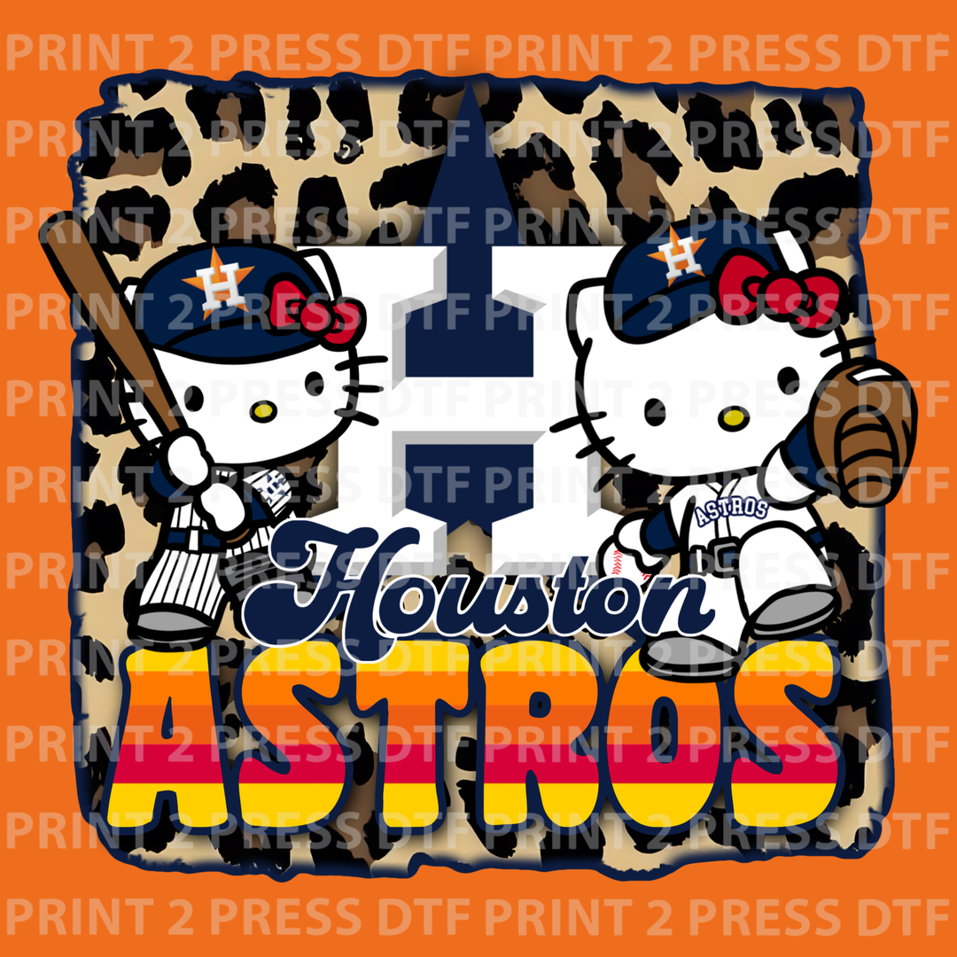 Cheetah Hello Kitty Astros Navy
