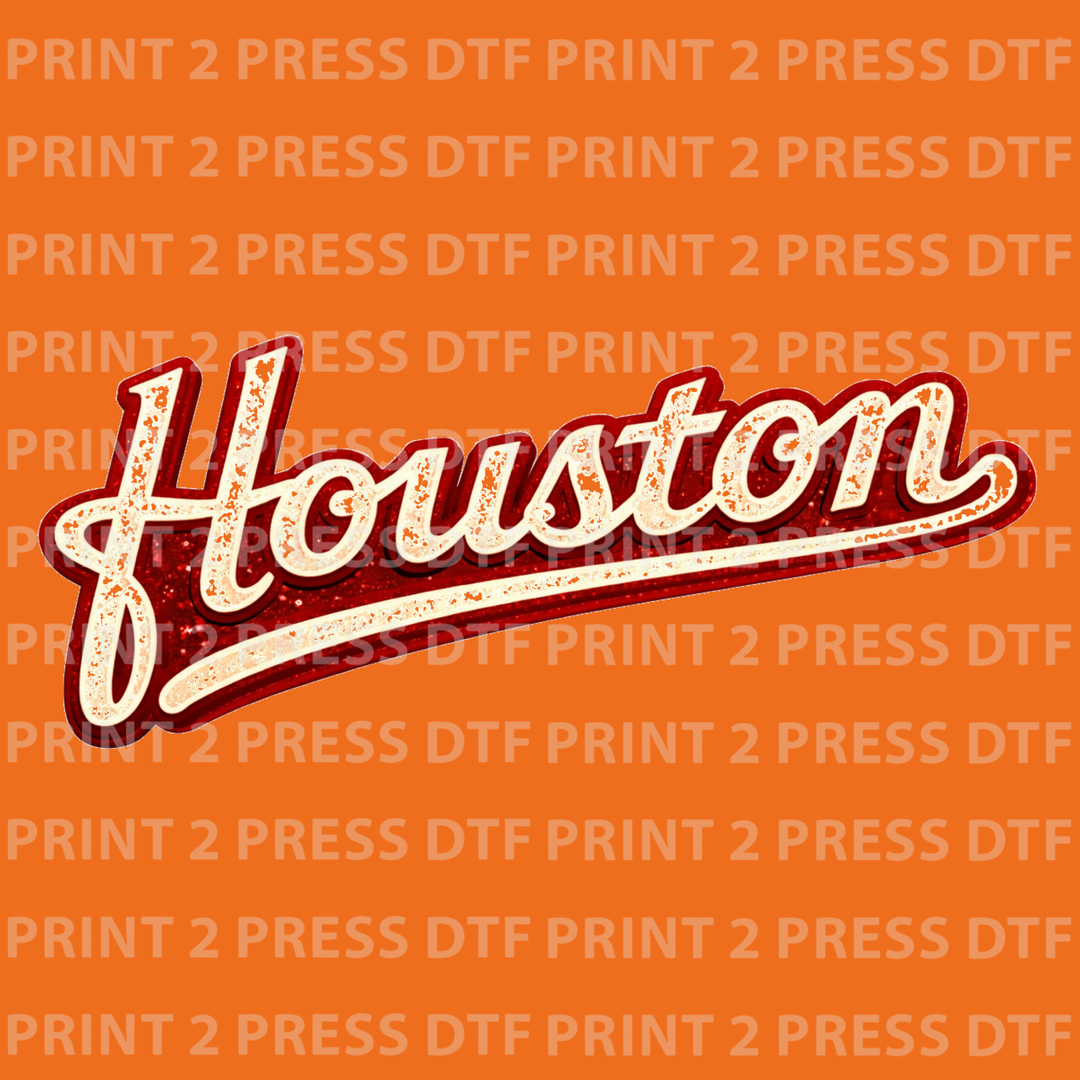 Faux Distress Houston Deep Red