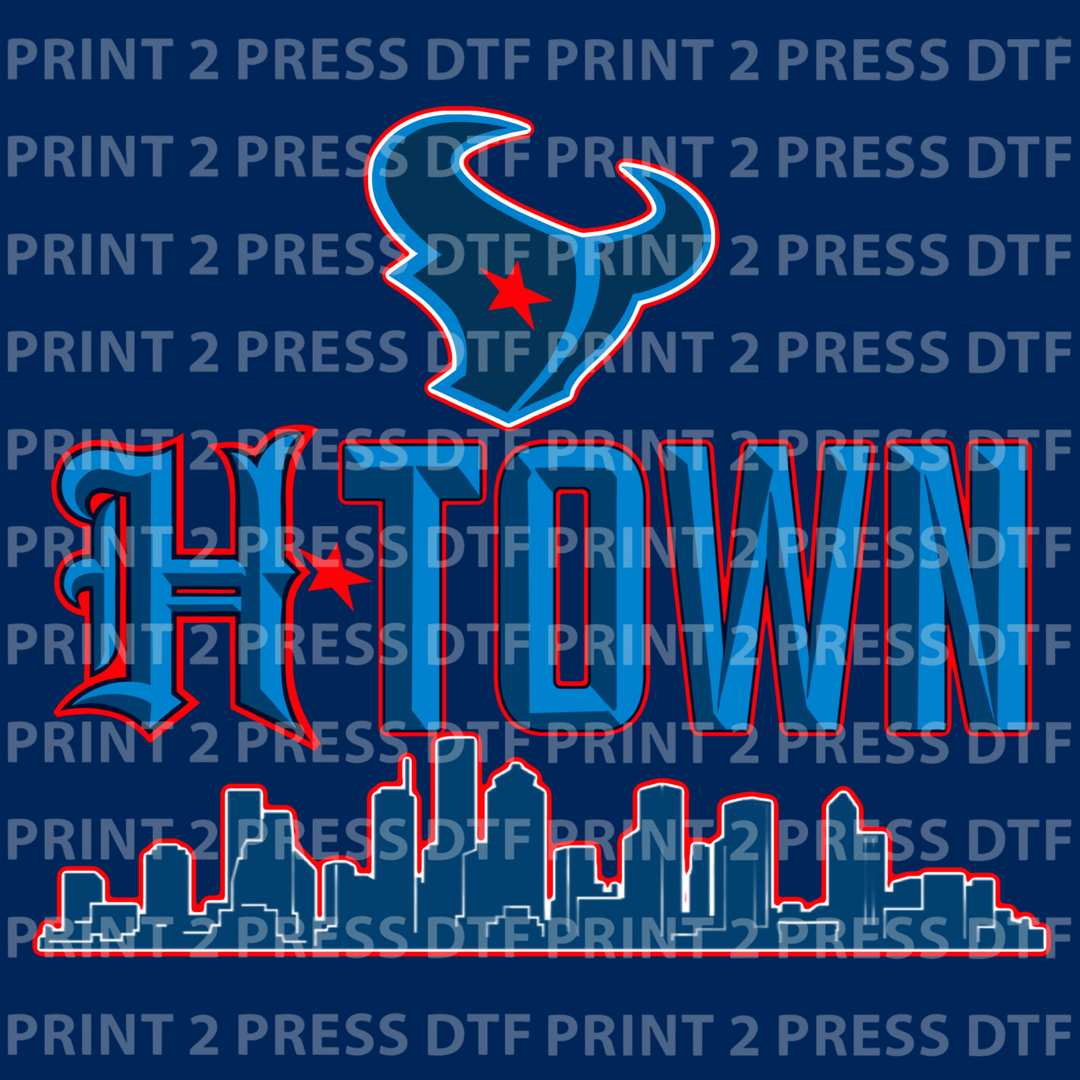 TXNS Matte H-town Skyline