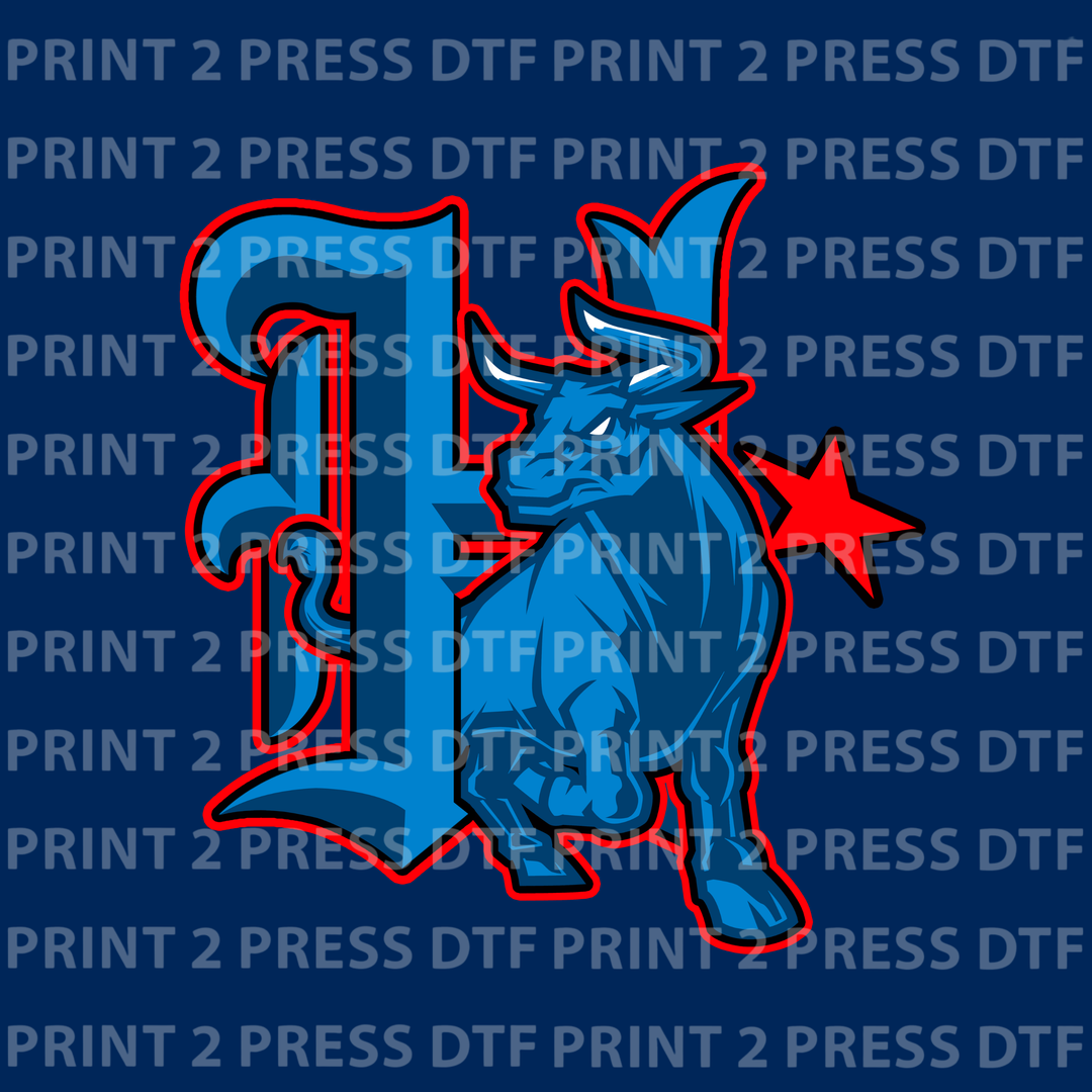 H Toro Blue Red and Black