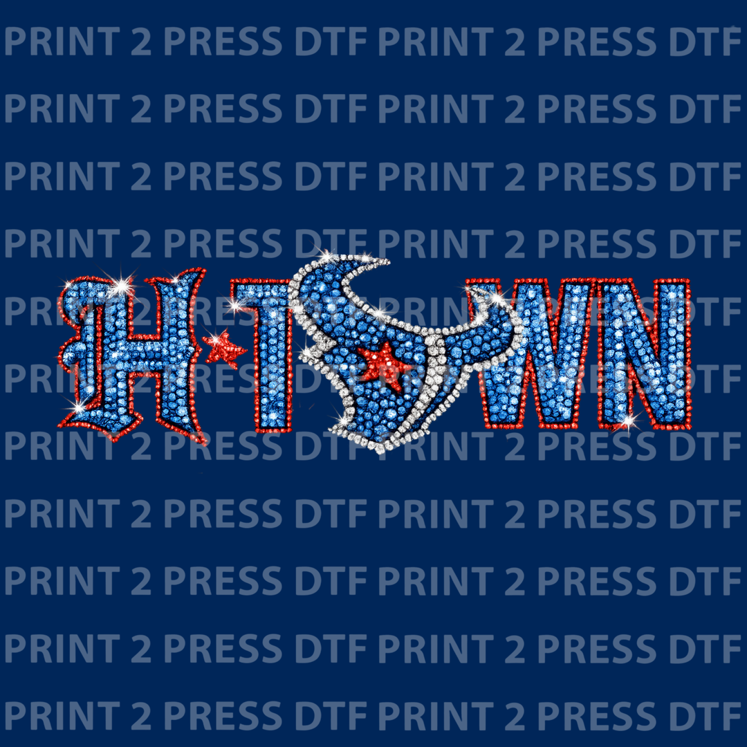 H-Town Bull Rhinestone