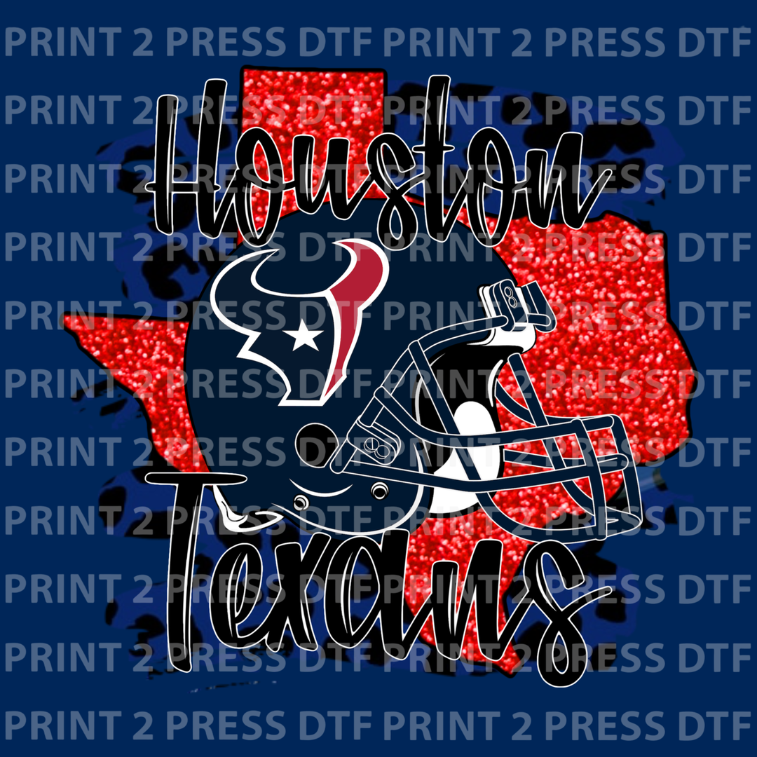 Faux Glitter Red State - Helmet TXNS