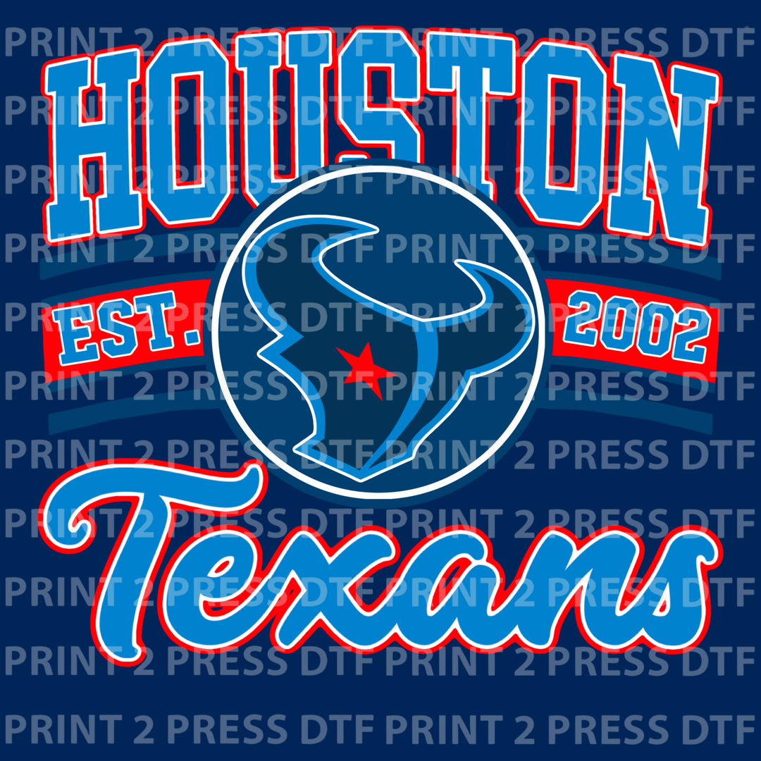 Houston Texans Royal and Red