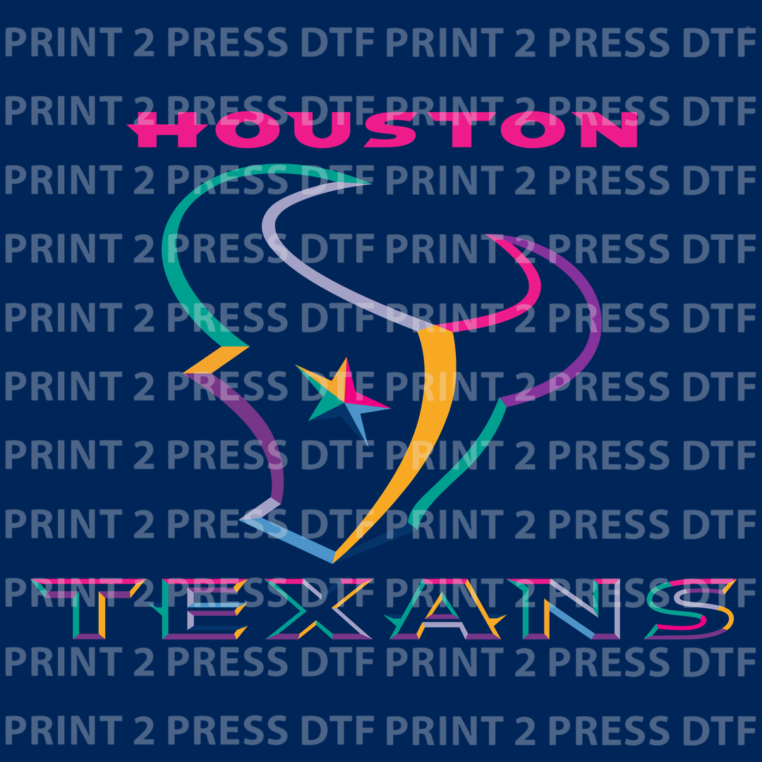 Houston TXNS Toro Multi Color (Toro is outline only)