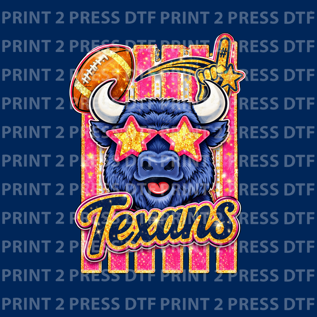 Glitzy Preppy Bull
