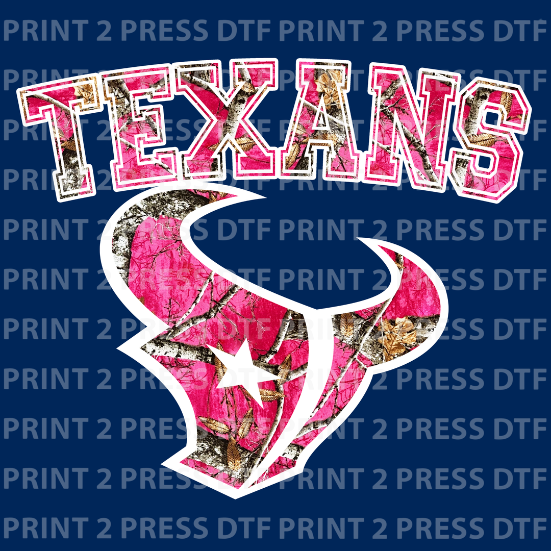 Texans  Bull Cameo Pink