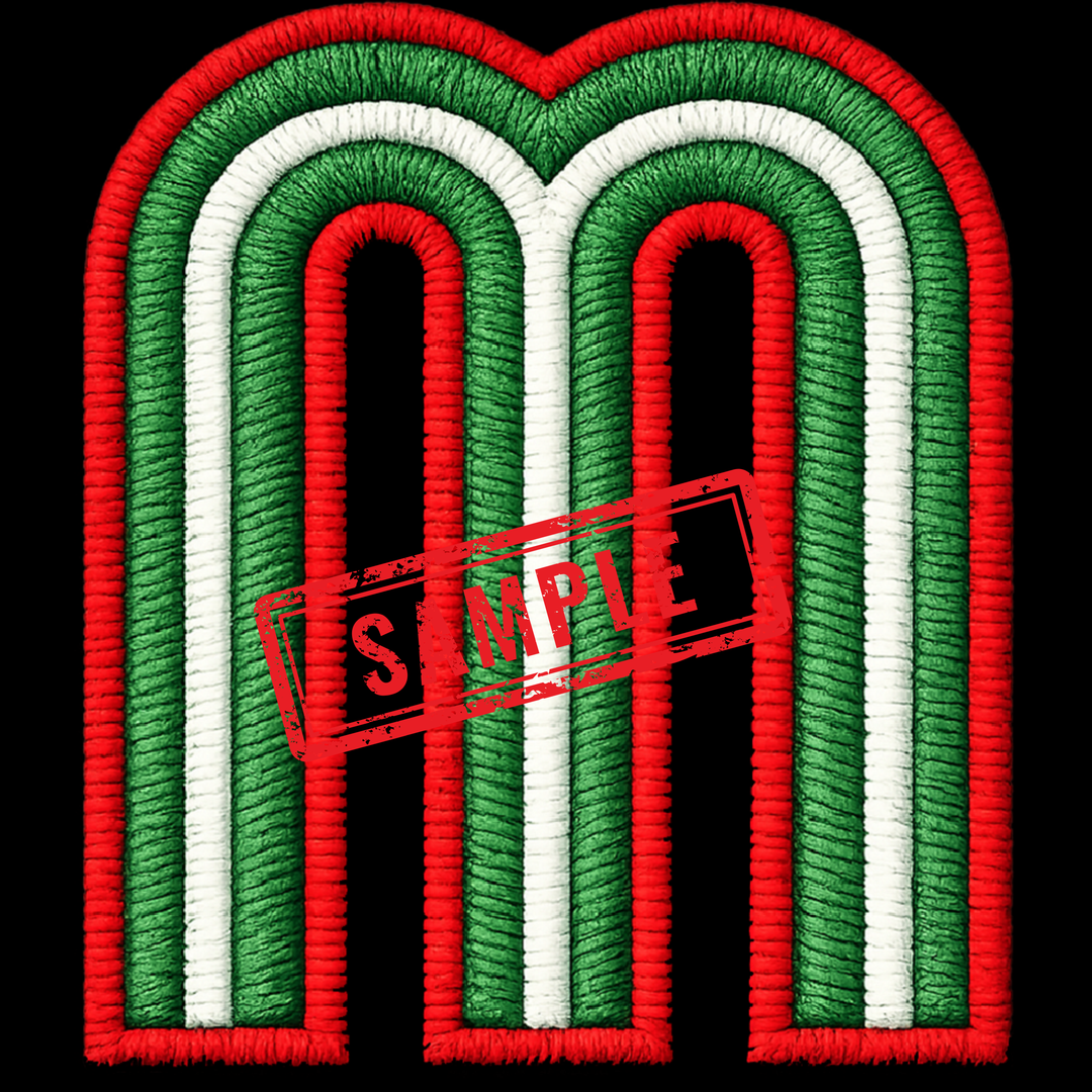 M Faux Embroidery