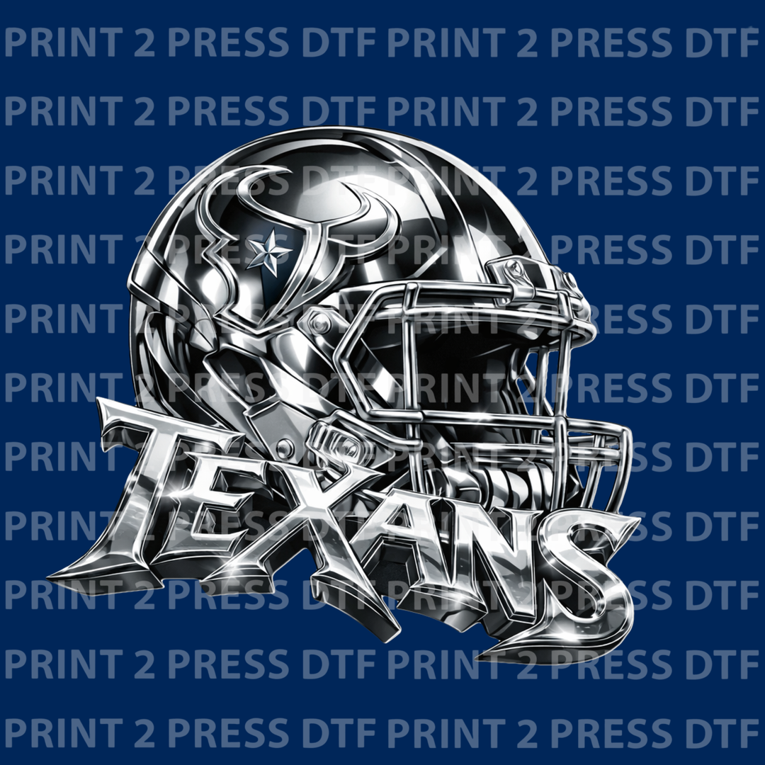 Chrome Texans Helmet