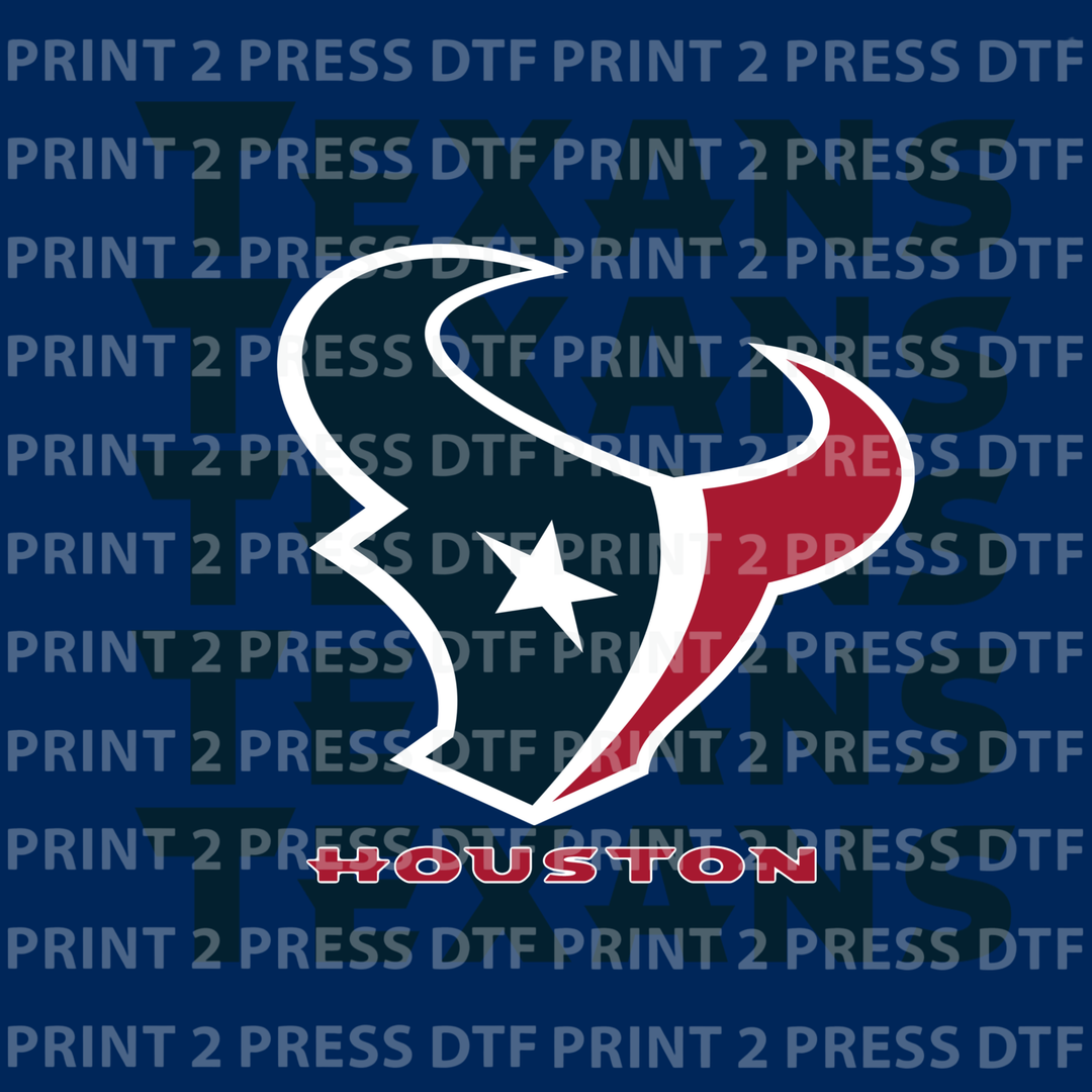 Stacked Texans Red White Blue