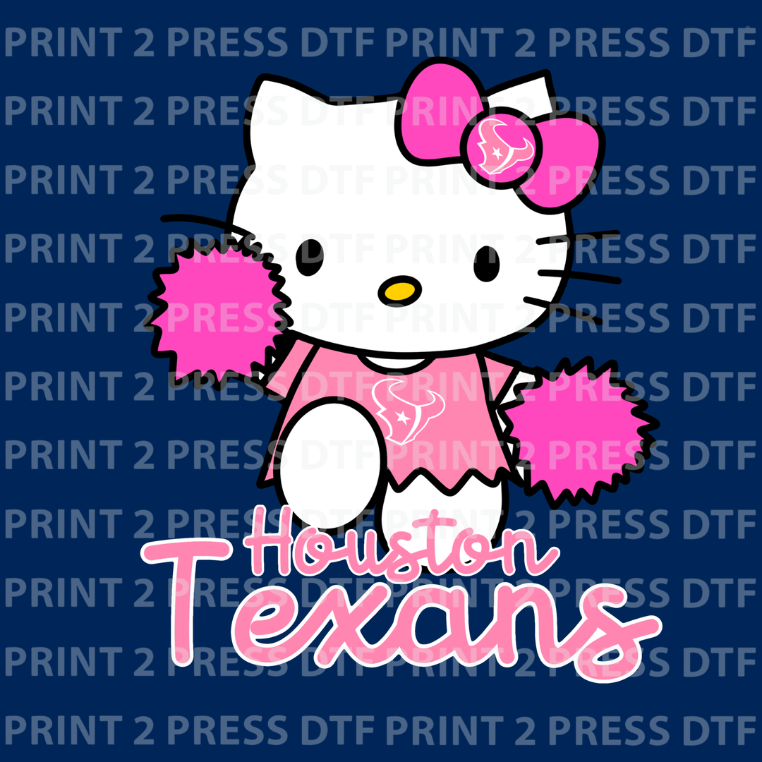 Houston Texans HK Pink Pom Poms