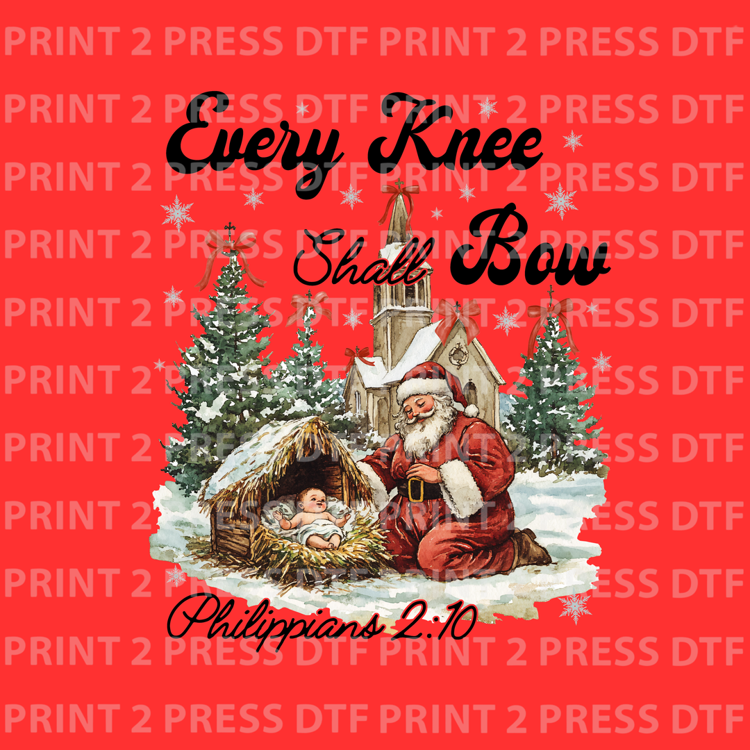 Every Knee Shall Bow Santa Black