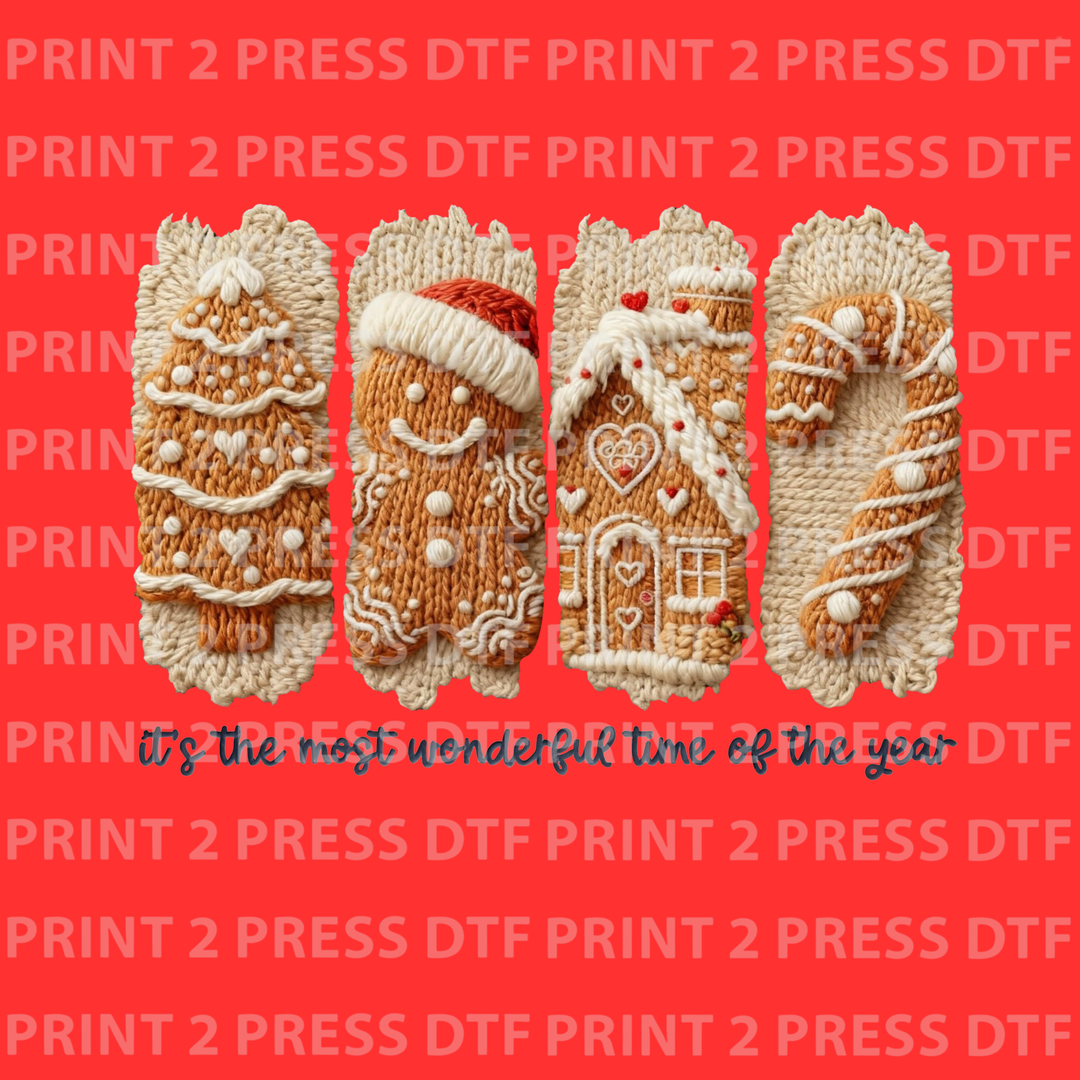 Faux Yarn Gingerbread (Black)