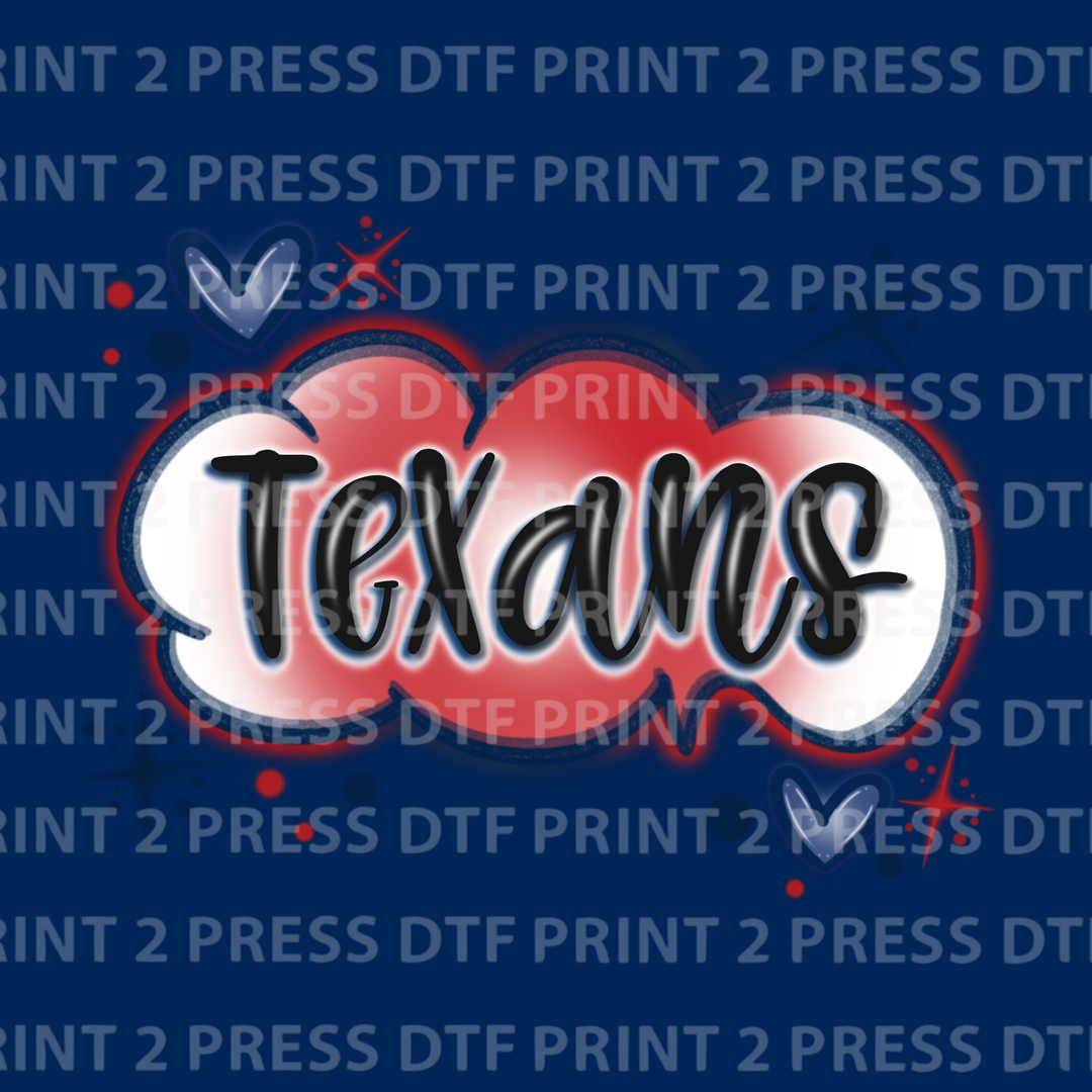 Faux Air Brush Texans