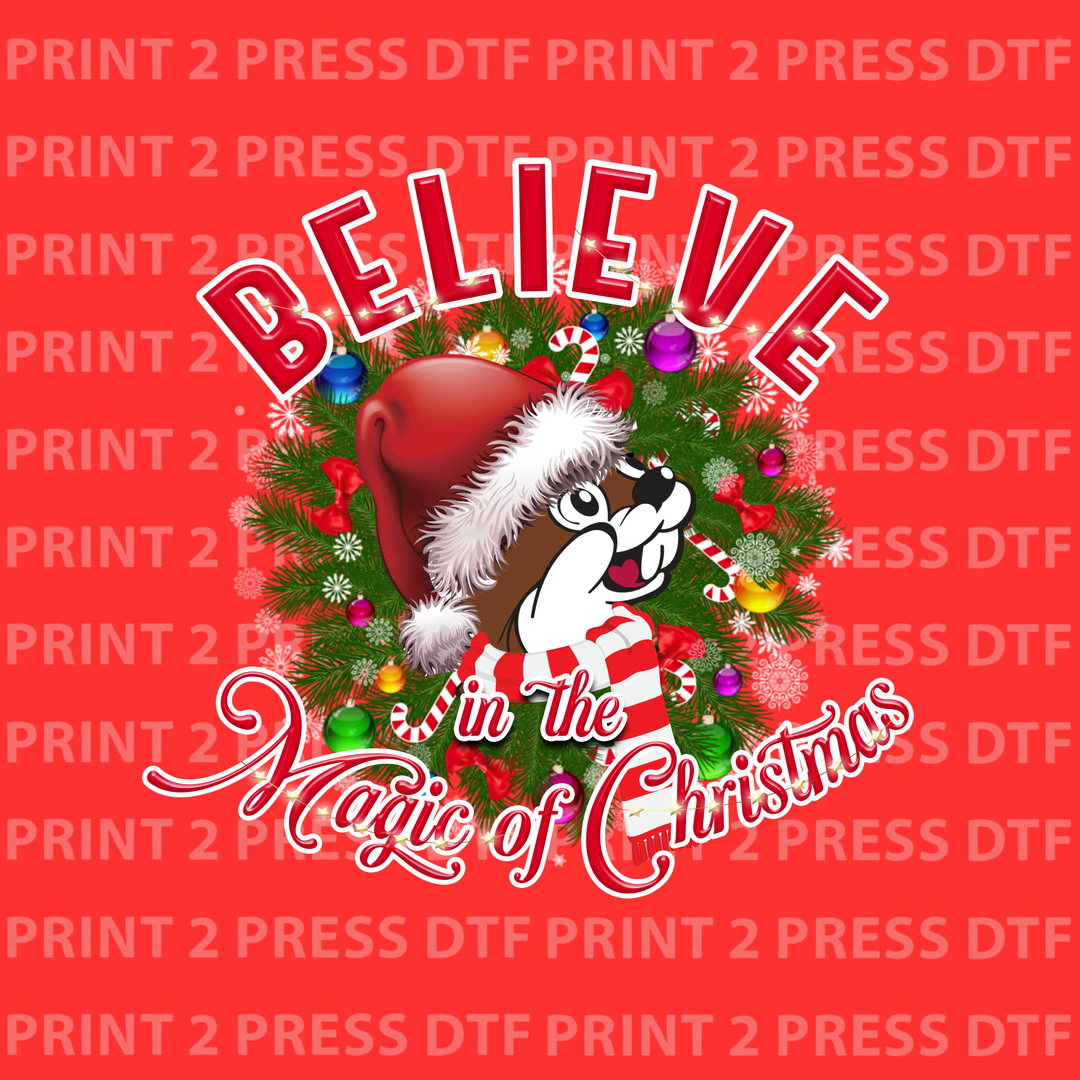 Beaver Believe in the Magic (Red)
