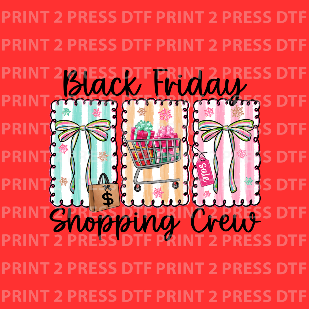 Black Friday Shopping Crew Black