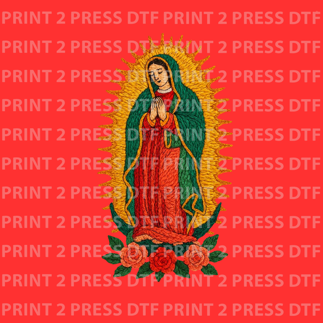 Blessed Virgin Crochet Roses
