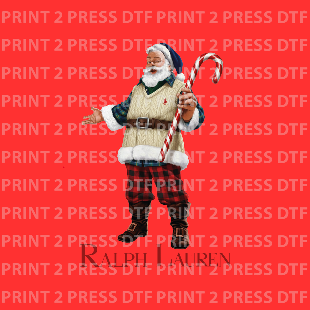 Bougie Vintage Santa Toasting Champagne