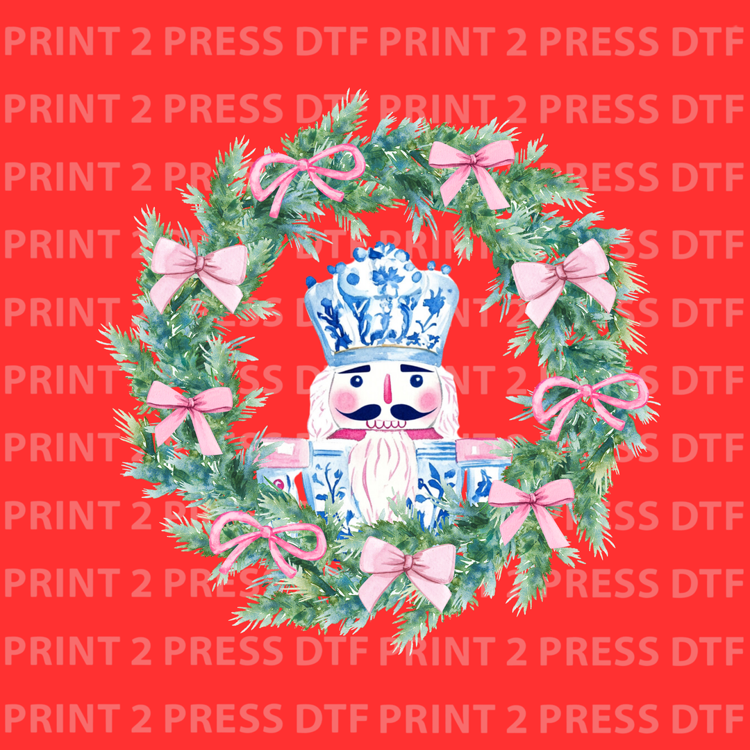 Chinoiserie Christmas Wreath