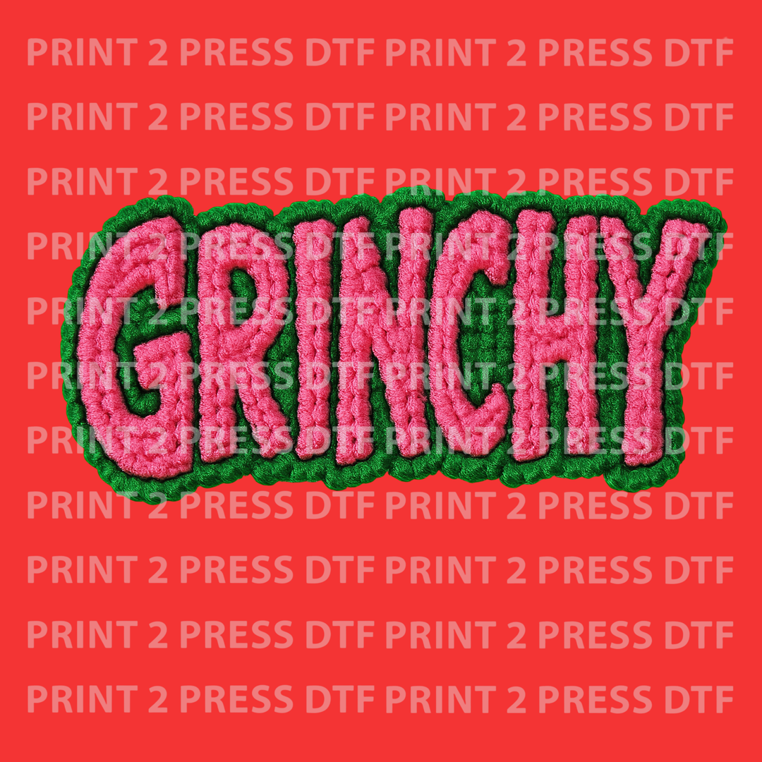 Grinchy Letters Crochet