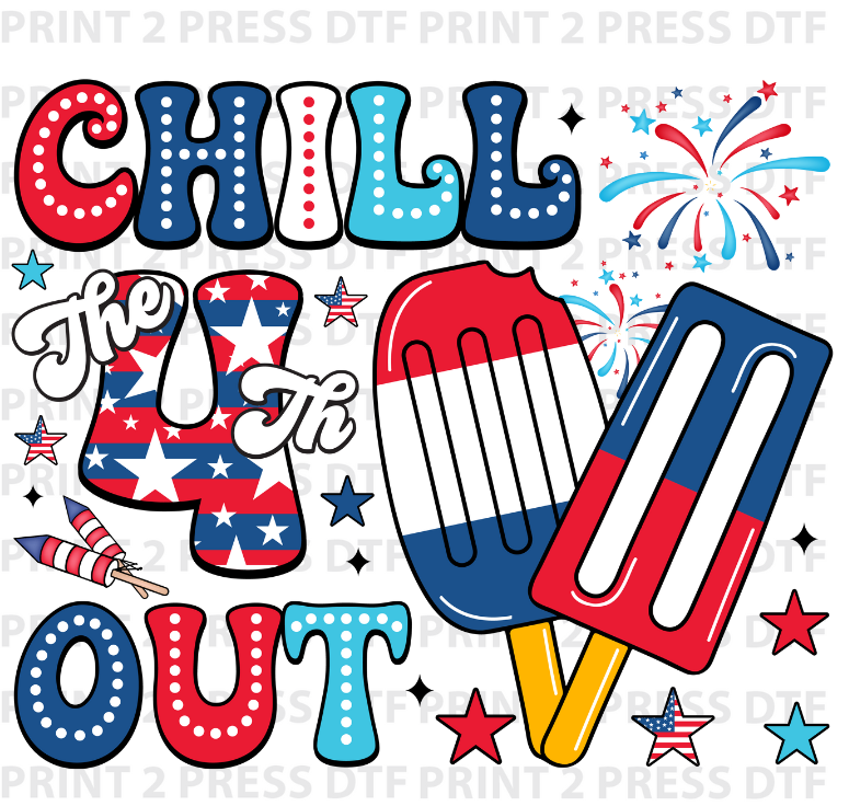 Chill the 4th Out Popsicle