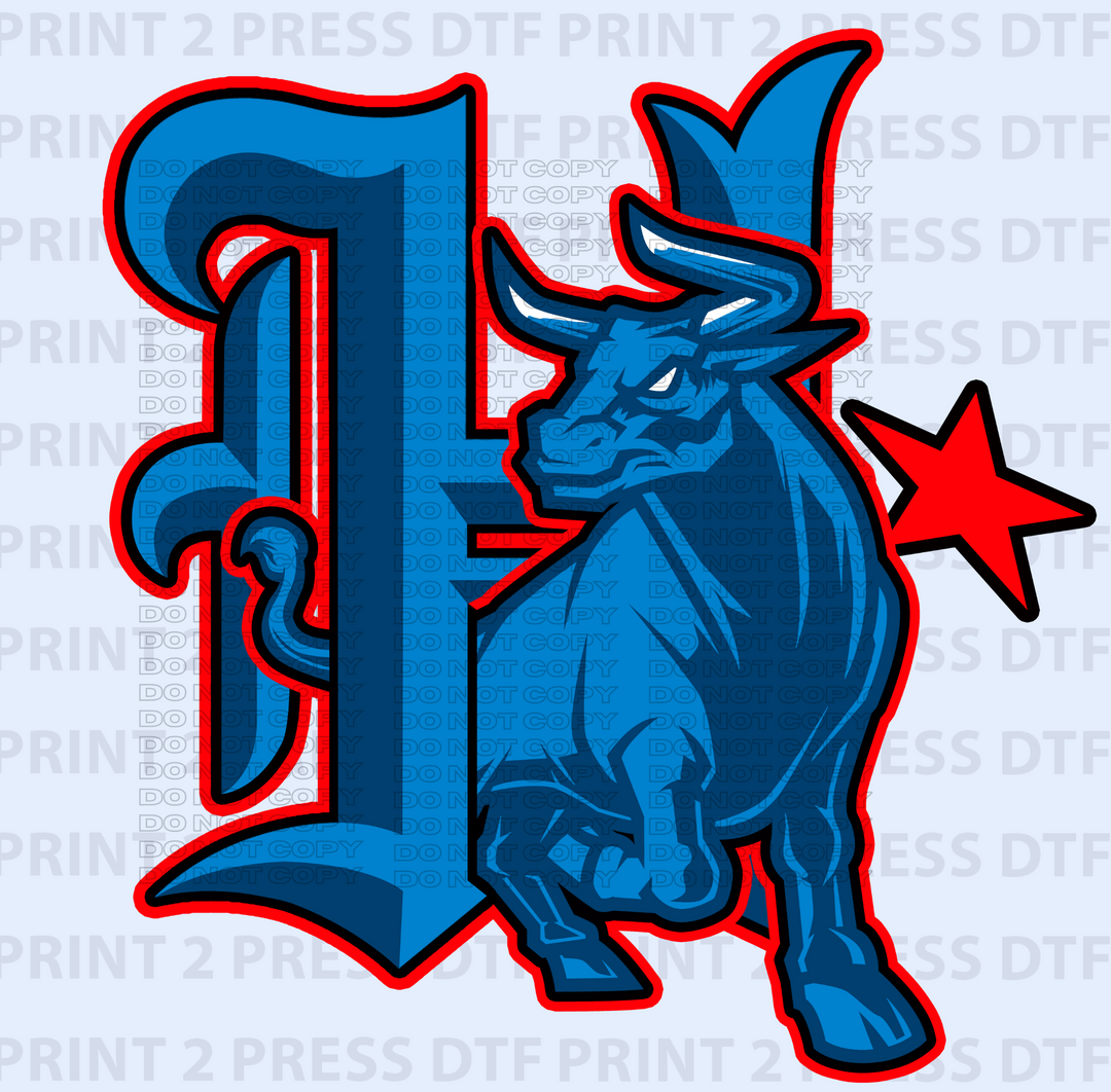 H Toro Blue Red and Black