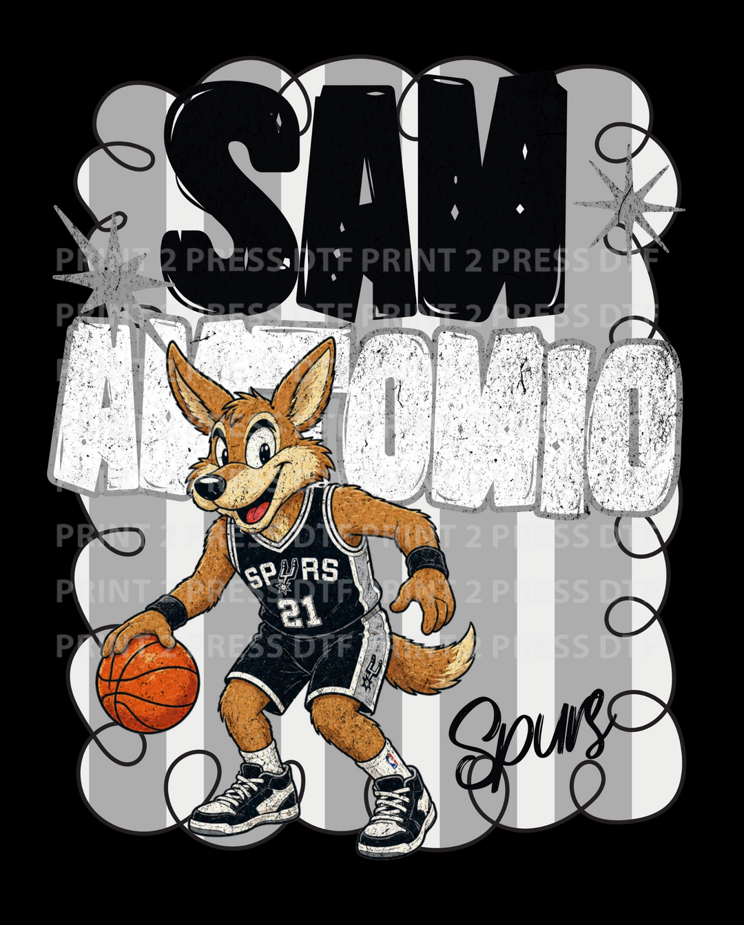 San Antonio Spurs Streetwear Mascot