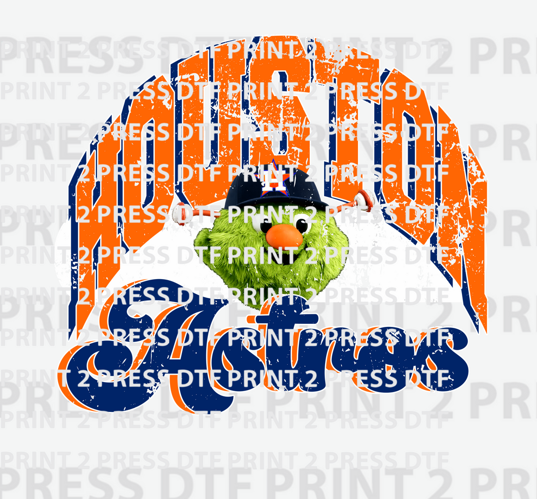 Houston Astros Orbit Orange and Blue