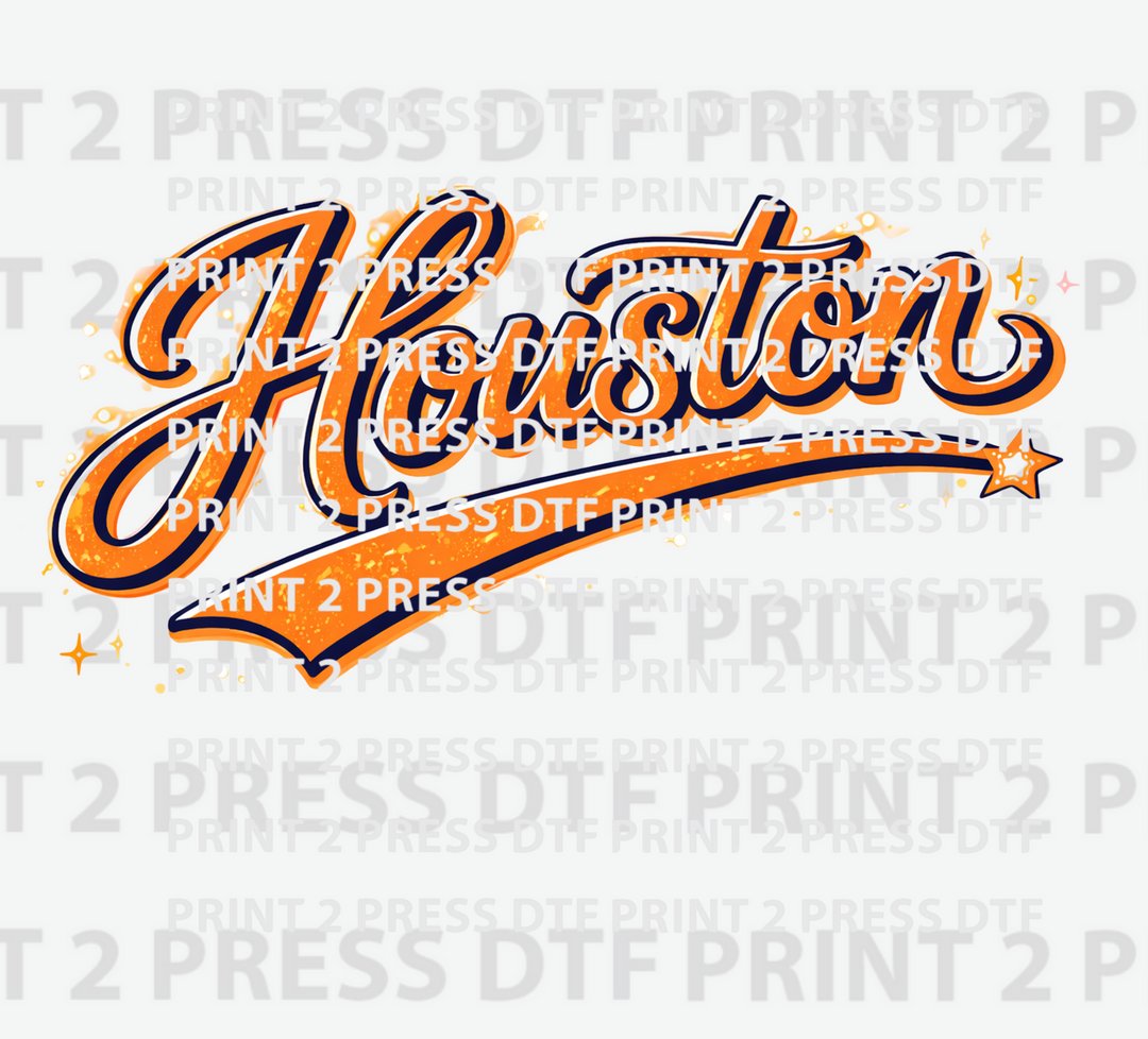 Houston Orange with Star