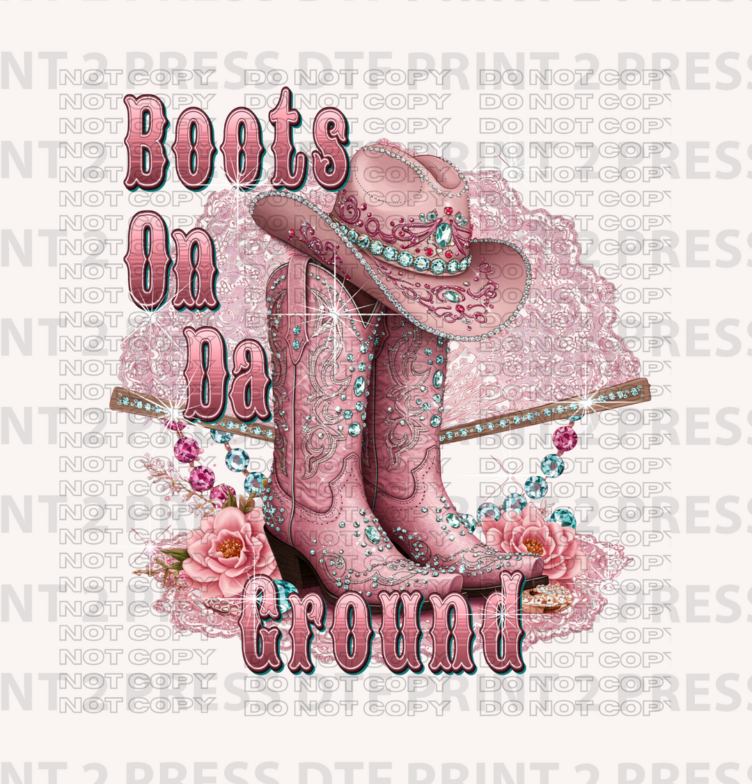 Boots On Da Ground Pink