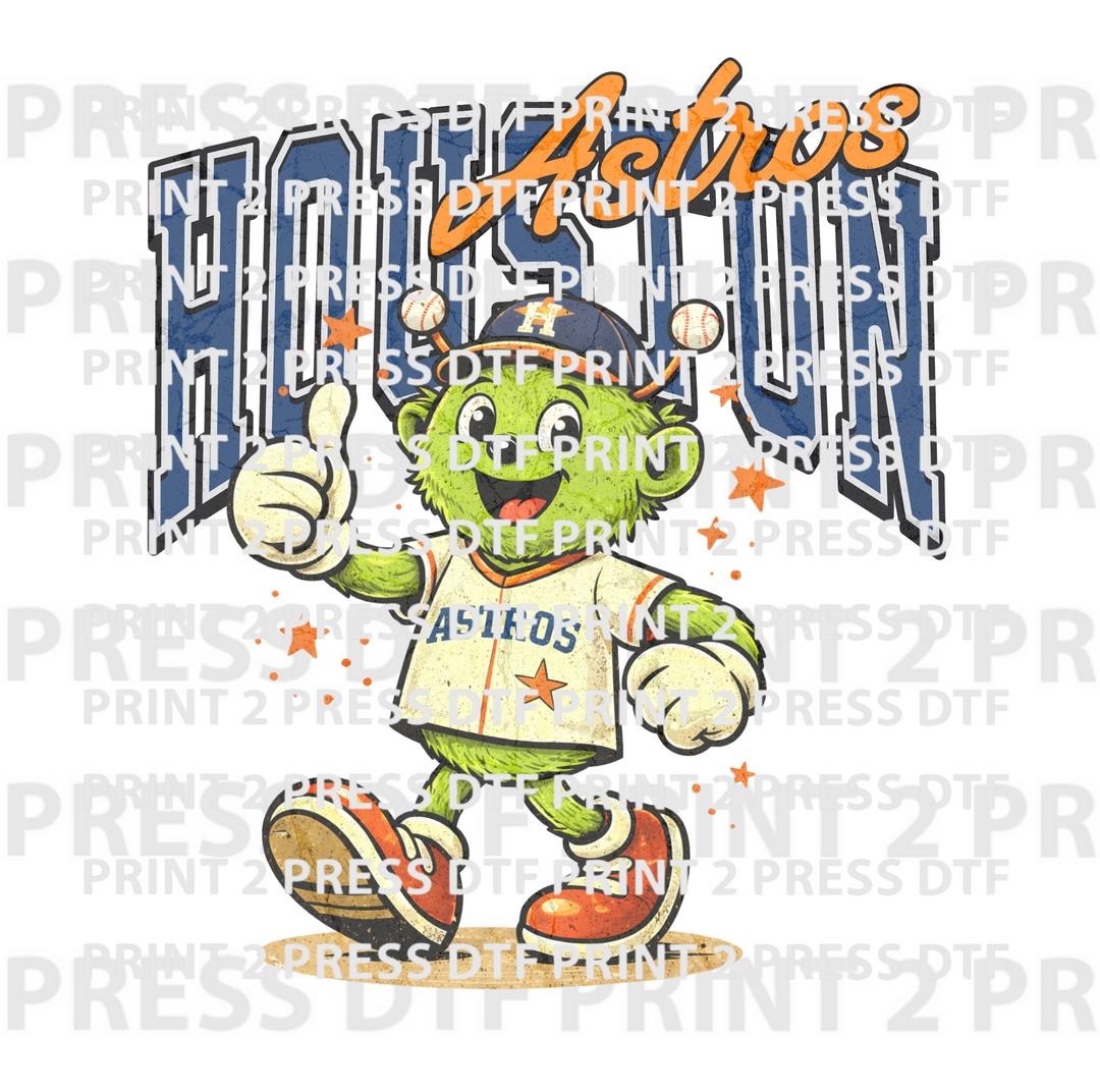 Vintage Houston Astros Orbit Thumbs up