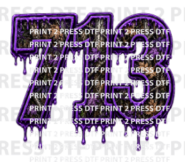 713 Purple drip