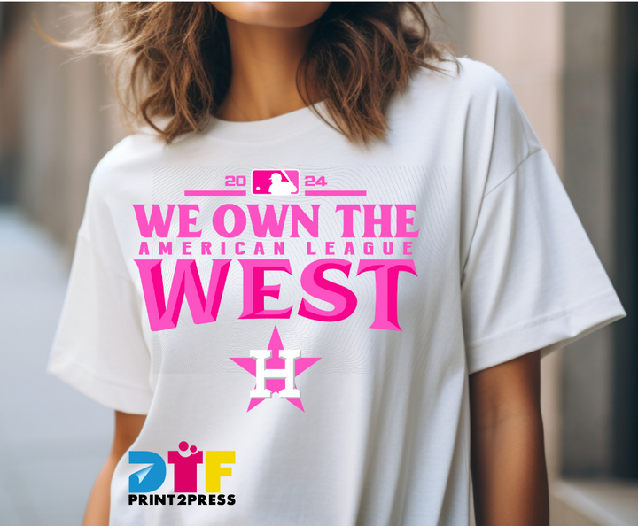 Pink We Own the West DTF Transfer