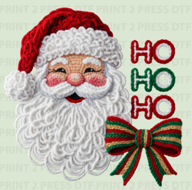 Santa HO HO HO Crochet