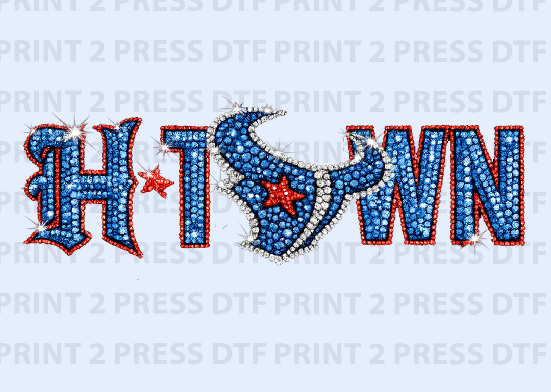 H-Town Bull Rhinestone