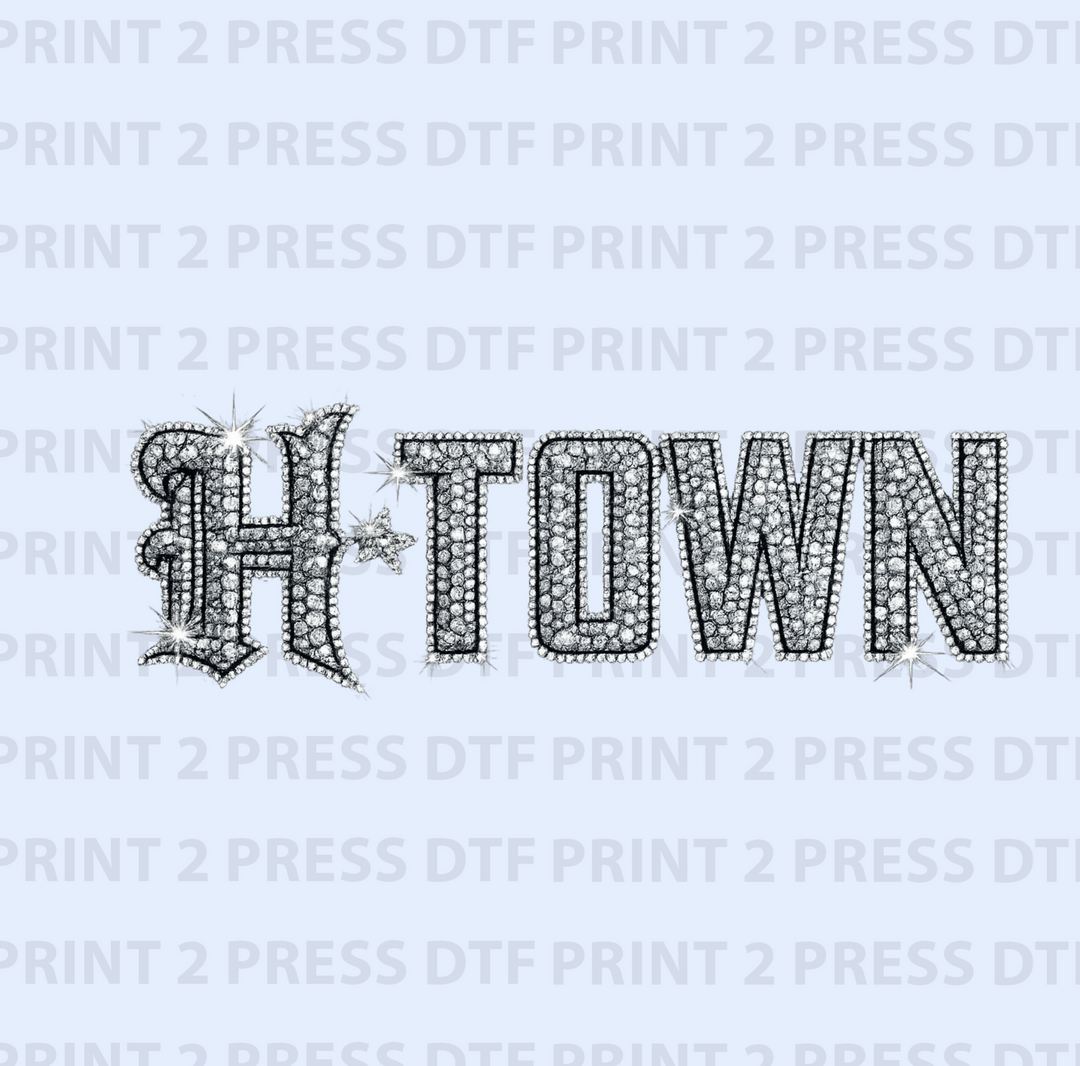 Houston Silver Rhinestones