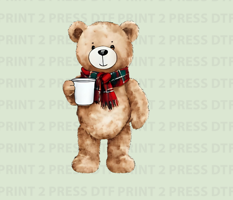 Preppy Coffee Teddy Bear