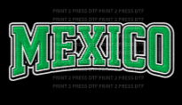 Mexico Embroidered Lettering