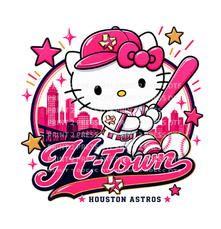 Pink Cap Hello Kitty w Skyline