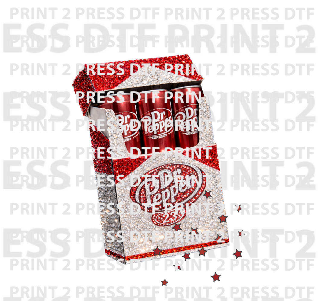 Pack of Dr. Pepper Rhinestone