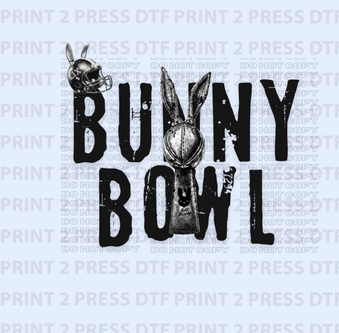 Bunny Bowl (Black Letters)